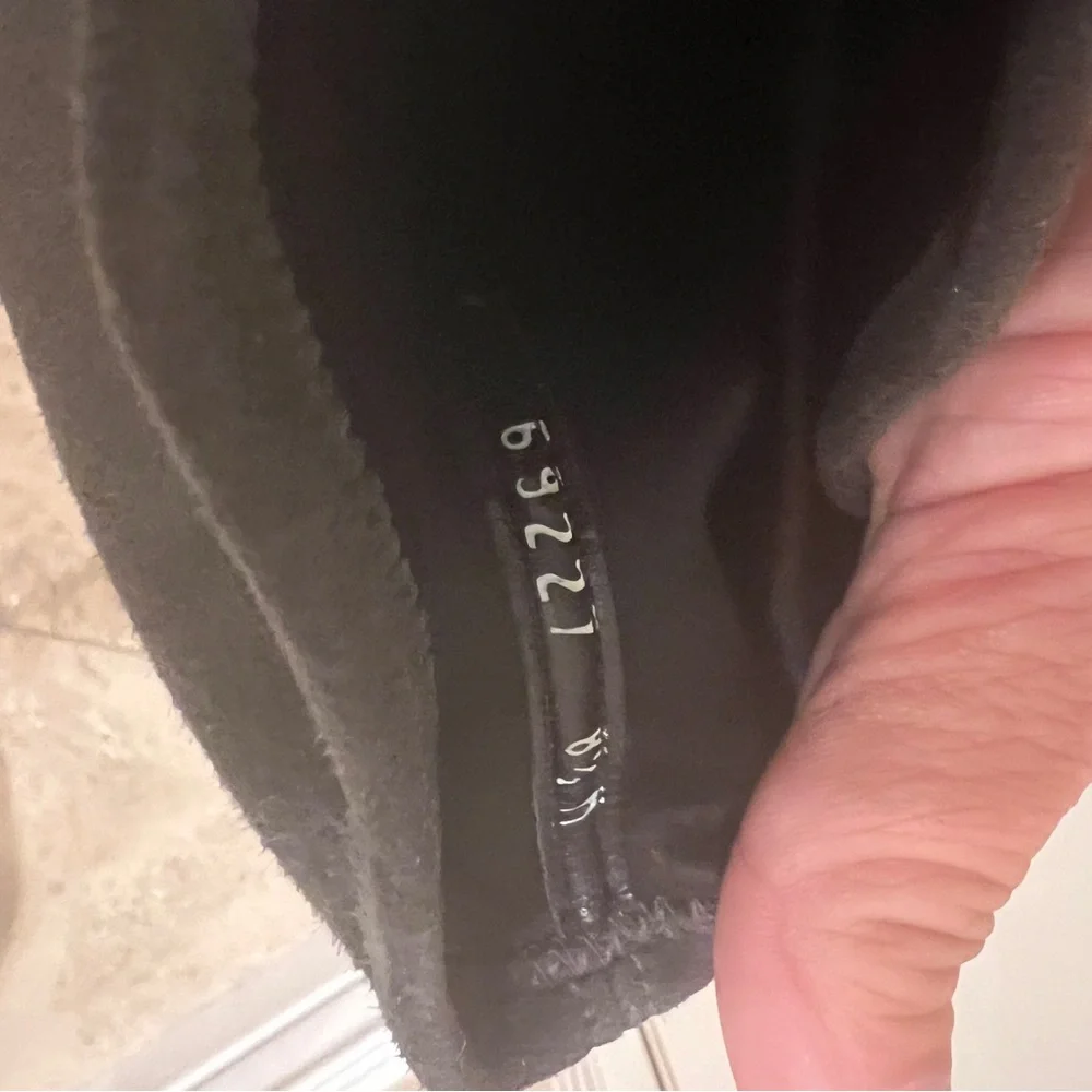 Stuart Weitzman tall suede boots - gray color fall booties - Picture 6 of 6